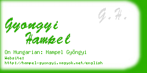 gyongyi hampel business card