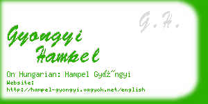 gyongyi hampel business card